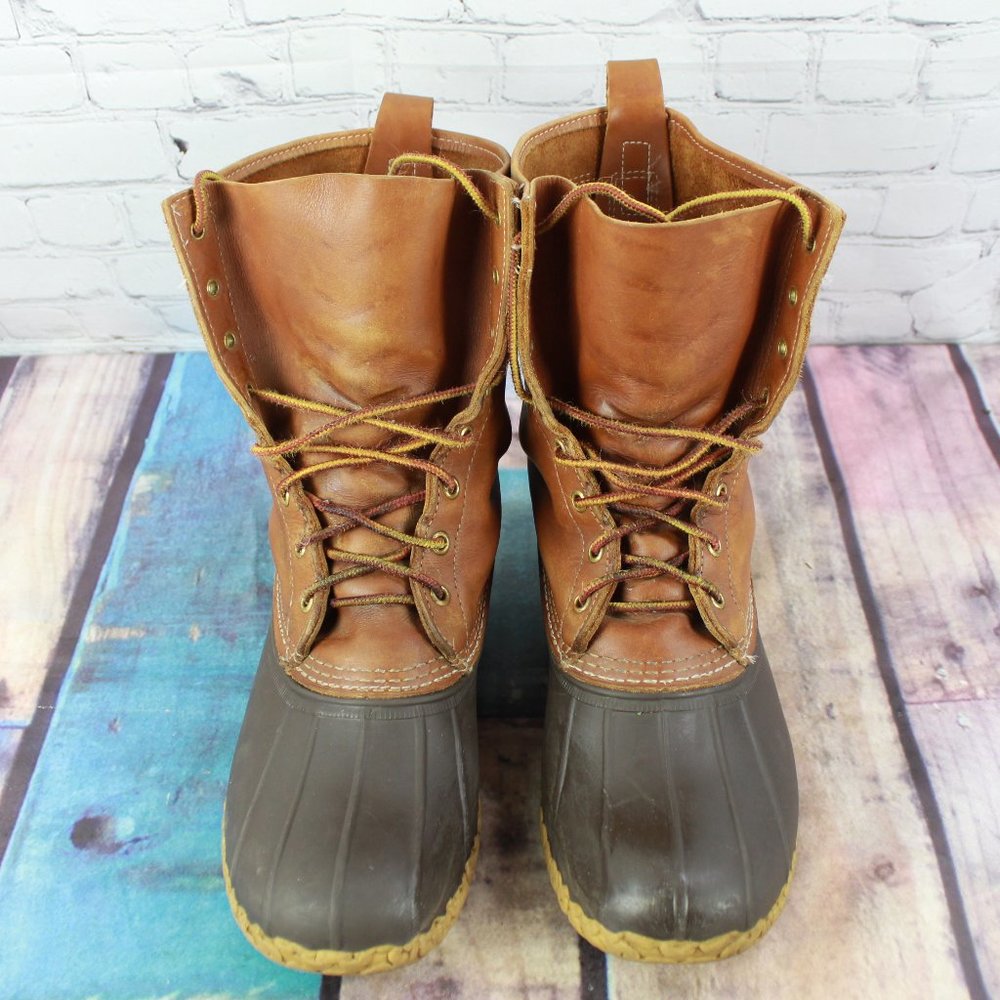 LL BEAN Uninsulated Ankle Duck Bean Boot size 10 - Picture 5 of 11